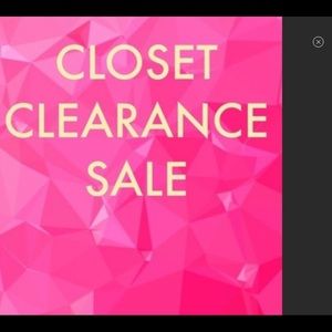 Closet clean out sale.50% off